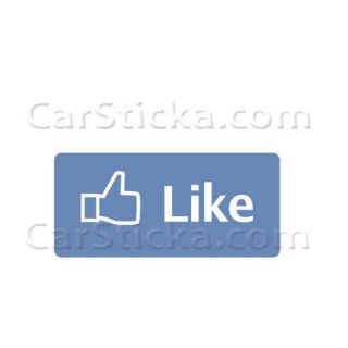 Facebook Like car window vinyl sticker decal