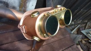 flip up lenses STEAMPUNK GOGGLES fits over glasses VENTED Soft Face