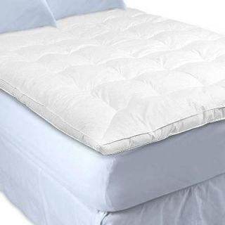 NEW QUEEN DOWN FEATHERBED FEATHER BED MATTRESS TOPPER