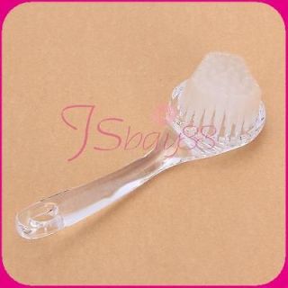 Transparent Facial Face Clean Brush Body SPA Cleanser Scrub Blackhead 