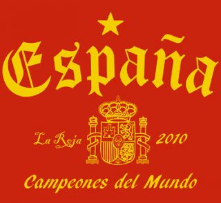   ESPANA WORLD CUP retro futbol la roja soccer jersey team mens T Shirt