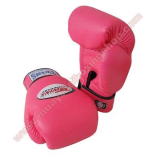 Twins Muay Thai Boxing Plain Gloves Pink 8 10 12 14 16 oz.
