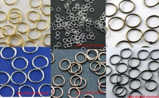 Silver/Gold Plated Open Metal Jumping Rings Finding 3size to choose