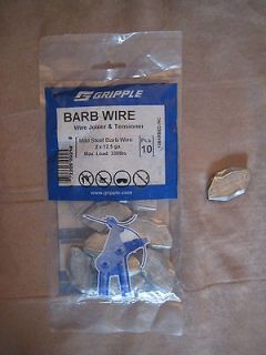 10 Pack Barb Wire GRIPPLE Smooth Tensile Barbed Joiner Tensioner Free 