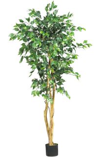 NEW HIGH QUALITY 5 SILK FICUS TREE Artificial Fake Indoor Decor