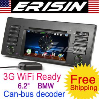 Erisin ES1039B 6.2 Car Stereo TV GPS DVD player 3G Wifi Ready BMW E39 
