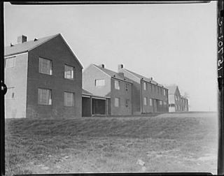 Brick veneer houses. Greenhills,Ohio