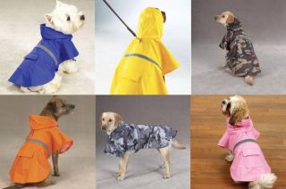 RAIN COATS for DOGS   6 Sizes, 6 Colors, Low Prices