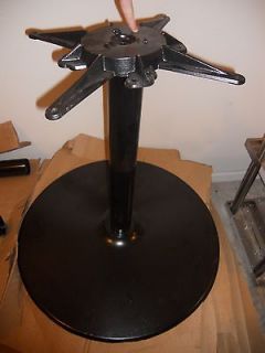 round cast iron table base