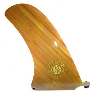Nineplus Fins   9 Keel Fin   Wood   Longboard   Surfboard