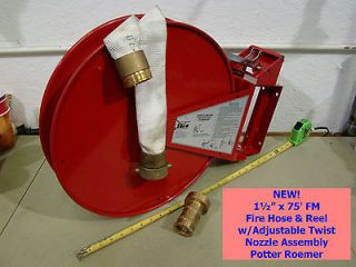   75 FM Fire Hose Reel Adjustable Twist Nozzle Assembly Potter Roemer