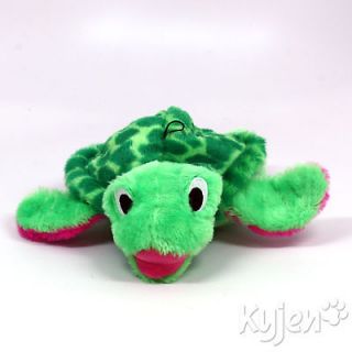 Kyjen Puzzle Plush Egg Babies Green Turtle Dog Toy 5 Squeaking Eggs