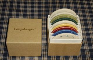 Longaberger Woven Traditions Sample Pottery Color Selector Chips set 