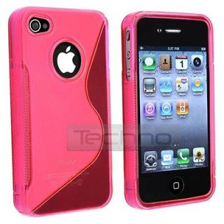   line Back Cover Case for iPhone 4 4S + Front & Back Protective Films