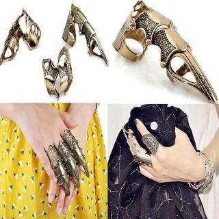   Vintage Joint Armour Knuckle Robot Finger Lengthen Gothic Punk Ring A