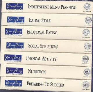 Jenny Craig Video Library VHS Lot of 7 Tapes Diet Exercise Fitness NEW