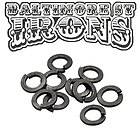 Baltimore Street Irons   Pack of 20 #8 Black Steel Lock Washers Tattoo 