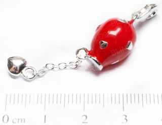 Silver Fire Balloon&Heart Charm For Thomas Sabo Bracelet Necklace