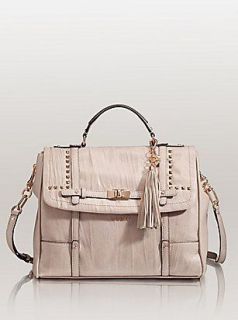   To California Blush Handle Flap Bag Square Stud Accents $160.00 MSRP