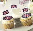 CELEBRATE BRITAIN CAKE TOPPERS/ PICKS or BUNTING/FLAGS Union Jack 