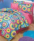 PEACE SIGN FULL/QUEEN COMFORTER SET AND/OR SHEET SET IDEAL FOR TEENS 