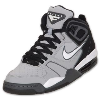 New Nike Mens NIKE AIR FLIGHT Falcon Shoes Gray Black White Basketball 