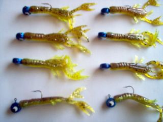 18 x FISHING,LURE,GRUB,WORM,Crawfish,Tackle,SPINNER,Fishing Tackle.3 
