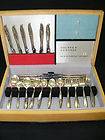 Holmes Edwards Silverplate Flatware Woodsong 75pc Set Chest / Box