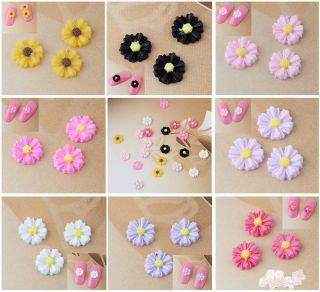 50 Pcs Beautiful Charming 3D Resin Flowers Of Nail Art DIY Decoration