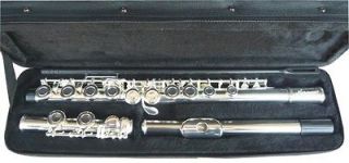 NEW SILVER CONCERT BAND FLUTE W/CASE.APPROVED+ WARRANTY