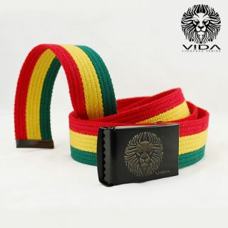 Rasta Reggae Belt Jamaica Jamaican Lion of Judah VIDA clothes Marley 