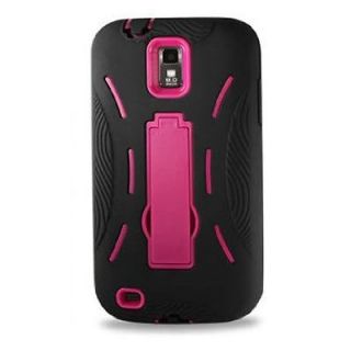   HEAVY DUTY DUAL COVER CASE+STAND FOR SAMSUNG GALAXY S 2 HERCULES T989