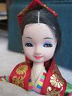   Seated KOREAN Chinese CULTURAL SOUVENIR Doll LOVELY RETRO Painted Face