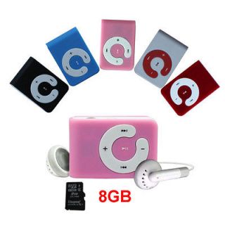 8GB Clip on  Player Support upto 8GB Micro SD/TF Card USB Driver 