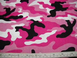 pink camo fabric in Fabric