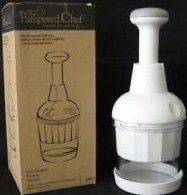 PAMPERED CHEF Food Chopper Item # 2585 Heavy Duty Stainless Rotating 