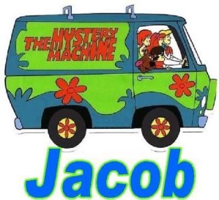 Scooby Doo Mystery Machine toddler boy girl name shirt baby one piece 