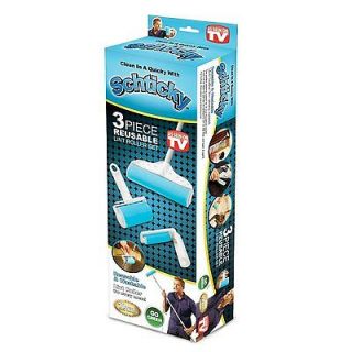 Schticky As Seen On TV Resuable Lint Remover Roller Cleaning Carpet 