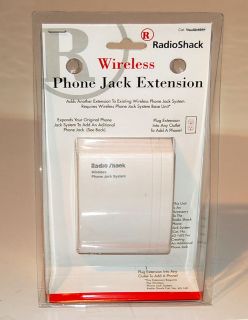 NEW WIRELESS PHONE JACK EXTENSION RADIO SHACK MODEL 43 161 for 43 160 