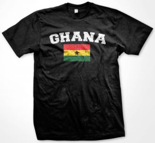 GHANA Flag International Soccer T shirt Ghanaian Team