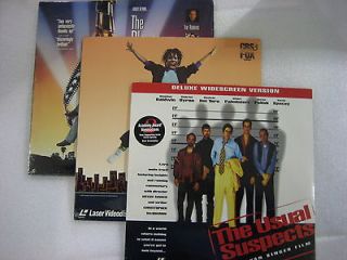   of 3 Laserdiscs   The Usual Suspects, Jumpin Jack Flash & The Player