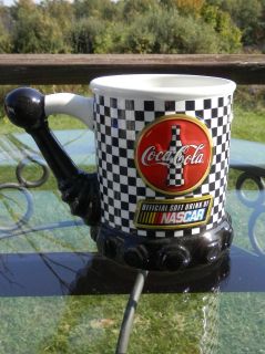 Coca Cola   NASCAR   Mug   Cup   Checkered Flag   Shifter Knob   Nice