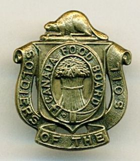 WW1 Canadian Food Board Soldiers of the soil lapel pin