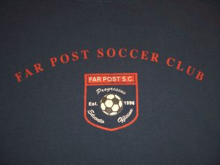 FAR POST SOCCER Vintage T Shirt Football Vermont VT Large World Cup 