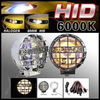  FIT DODGE NEON 6 ROUND 4X4 OFFROAD ION FOG LIGHTS KIT GUARD W/SWITCH