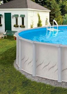 24 x 52 Round Above Ground Swimming Deluxe Pool Package   30 Year 