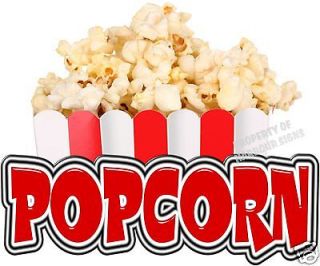 Popcorn 24 Decal Concession Food Truck Cart Trailer Restaurant Vinyl 