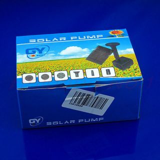 New Solar Powered Fountain Pool Water Pump Garden Watering