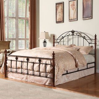 queen iron bed in Beds & Bed Frames