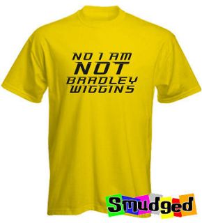   Am Not Bradley Wiggins Tour de France Yellow Jersey Mens Funny T Shirt